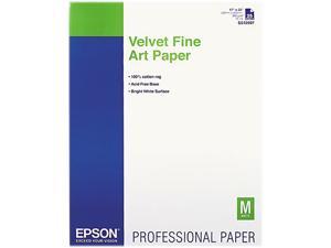 EPSON Velvet Fine Art Paper, 17 x 22, White, 25 Sheets/Pack EPSON Velvet Fine Art Paper, 17 x 22, White, 25 Sheets/Pack