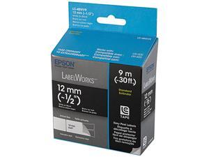 EPSON LC-4BWV9 LabelWorks Standard LC Tape Cartridge ~1/2" White on Black EPSON LC-4BWV9 LabelWorks Standard LC Tape Cartridge ~1/2" White on Black
