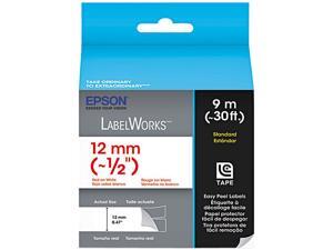 EPSON LC-4WRN9 LabelWorks Standard LC Tape Cartridge ~1/2" Red on White EPSON LC-4WRN9 LabelWorks Standard LC Tape Cartridge ~1/2" Red on White