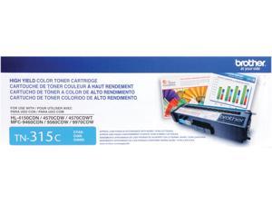 Brother TN315C High Yield Toner Cartridge 3,500 Page Yield; Cyan Brother TN315C High Yield Toner Cartridge 3,500 Page Yield; Cyan
