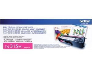 Brother TN315M High Yield Toner Cartridge 3,500 Page Yield; Magenta Brother TN315M High Yield Toner Cartridge 3,500 Page Yield; Magenta