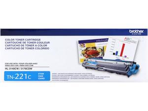 Brother TN221C Toner Cartridge 1,400 Page Yield; Cyan Brother TN221C Toner Cartridge 1,400 Page Yield; Cyan