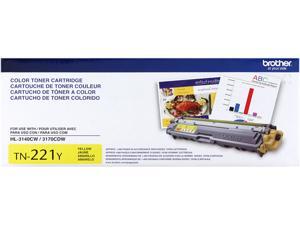 Brother TN221Y Toner Cartridge 1,400 Page Yield; Yellow Brother TN221Y Toner Cartridge 1,400 Page Yield; Yellow
