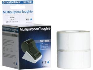 Seiko SmartLabel SLP-TMRL Toughie Multipurpose Label
1.12" Width x 2" Length - 220/Roll - 0.79" Core - 2 Roll - White Seiko SmartLabel SLP-TMRL Toughie Multipurpose Label
1.12" Width x 2" Length - 220/Roll - 0.79" Core - 2 Roll - White