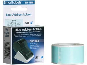 Seiko Address Label SLP-1BLB - 3.5" Width x 1.12" Length - 130/Roll - 1 / Box - Blue Seiko Address Label SLP-1BLB - 3.5" Width x 1.12" Length - 130/Roll - 1 / Box - Blue