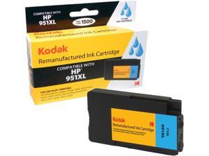 KODAK Remanufactured Ink Cartridge Compatible With HP 951 XL / 951XL (CN046AN) High-Yield Cyan KODAK Remanufactured Ink Cartridge Compatible With HP 951 XL / 951XL (CN046AN) High-Yield Cyan