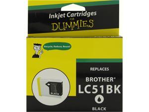 Ink for Dummies DB-LC51BK Black Ink Cartridge Replaces Brother LC-51BK Ink for Dummies DB-LC51BK Black Ink Cartridge Replaces Brother LC-51BK