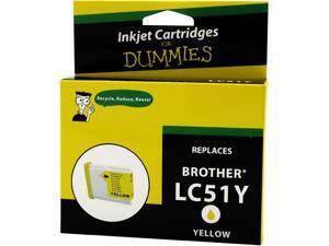 Ink for Dummies DB-LC51Y Yellow Ink Cartridge Replaces Brother LC-51Y Ink for Dummies DB-LC51Y Yellow Ink Cartridge Replaces Brother LC-51Y