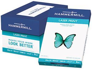 Hammermill 10462-0 Laser Print Office Paper, 98 Brightness, 24lb, 11 x 17, White, 500 Sheets/Ream Hammermill 10462-0 Laser Print Office Paper, 98 Brightness, 24lb, 11 x 17, White, 500 Sheets/Ream