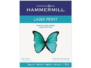 Hammermill 10464-6 Laser Print Office Paper, 98 Brightness, 32lb, 8-1/2 x 11, White, 500 Sheets/RM Hammermill 10464-6 Laser Print Office Paper, 98 Brightness, 32lb, 8-1/2 x 11, White, 500 Sheets/RM