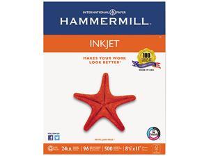 Hammermill 105050 Inkjet Paper, 96 Brightness, 24lb, 8-1/2 x 11, White, 500 Sheets/Ream Hammermill 105050 Inkjet Paper, 96 Brightness, 24lb, 8-1/2 x 11, White, 500 Sheets/Ream