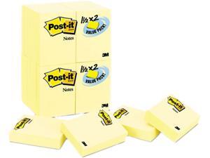 Post-it Notes 653-24VAD-B Original Notes, 1-1/2 x 2, Canary Yellow, 24 90-Sheet Pads/Pack Post-it Notes 653-24VAD-B Original Notes, 1-1/2 x 2, Canary Yellow, 24 90-Sheet Pads/Pack