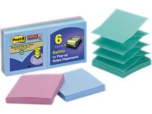 Post-it Pop-up Notes Super Sti R330-6SST Super Sticky Pop-Up Notes, 3 x 3, Tropic Breeze, 6 50-Sheet Pads/Pack Post-it Pop-up Notes Super Sti R330-6SST Super Sticky Pop-Up Notes, 3 x 3, Tropic Breeze, 6 50-Sheet Pads/Pack