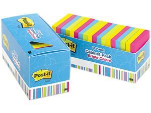 Post-it Notes 654-18BRCP Notes Cabinet Pack, 3 x 3, Ast. Bright Colors, 100 Sheets/Pad, 18/Pack Post-it Notes 654-18BRCP Notes Cabinet Pack, 3 x 3, Ast. Bright Colors, 100 Sheets/Pad, 18/Pack