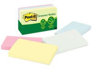 Post-it Greener Notes 655-RP-A Recycled Pastel Notes, 3 x 5, Four Colors, 5 100-Sheet Pads/Pack Post-it Greener Notes 655-RP-A Recycled Pastel Notes, 3 x 5, Four Colors, 5 100-Sheet Pads/Pack