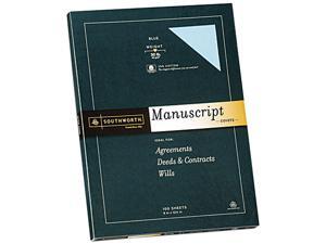 Southworth 41SM 25% Cotton Fine Manuscript Covers, 30 lbs., 9 x 12-1/2, Blue, 100/Box Southworth 41SM 25% Cotton Fine Manuscript Covers, 30 lbs., 9 x 12-1/2, Blue, 100/Box