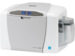 Fargo C50 Dye Sublimation/Thermal Transfer Printer 24 seconds per card / 150 cards per hour (YMCK 300 dpi Plastic ID Card Printer Fargo C50 Dye Sublimation/Thermal Transfer Printer 24 seconds per card / 150 cards per hour (YMCK 300 dpi Plastic ID Card Printer