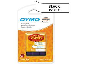Dymo LetraTag 12331 3-Roll Starter Kit 0.50" Width x 13 ft Length - 3 / Pack - Plastic - Direct Thermal - Assorted Dymo LetraTag 12331 3-Roll Starter Kit 0.50" Width x 13 ft Length - 3 / Pack - Plastic - Direct Thermal - Assorted