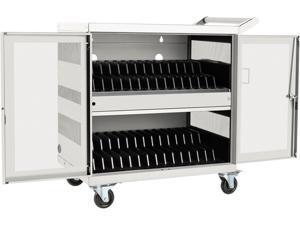 Tripp Lite 32-Port USB Charging Cart Storage Station Android Tablet White Tripp Lite 32-Port USB Charging Cart Storage Station Android Tablet White