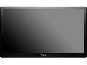 AOC E1659FWUX Glossy Black 15.6” Ultra-Slim USB 3.0 Powered Portable Monitor, 300 cd/m2, VESA Mountable, AutoPivot for Portrait /Landscape View AOC E1659FWUX Glossy Black 15.6” Ultra-Slim USB 3.0 Powered Portable Monitor, 300 cd/m2, VESA Mountable, AutoPivot for Portrait /Landscape View