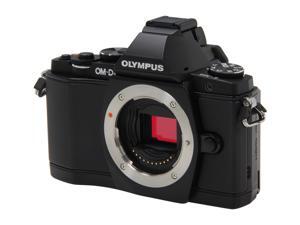 OLYMPUS OM-D E-M5 Black 16.1 MP Live MOS Interchangeable Lens Camera with 3" OLED Touchscreen - Body Only OLYMPUS OM-D E-M5 Black 16.1 MP Live MOS Interchangeable Lens Camera with 3" OLED Touchscreen - Body Only
