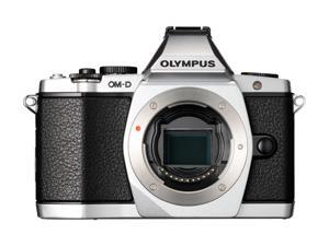 OLYMPUS OM-D E-M5 Silver 16.1 MP Live MOS Interchangeable Lens Camera with 3" OLED Touchscreen - Body Only OLYMPUS OM-D E-M5 Silver 16.1 MP Live MOS Interchangeable Lens Camera with 3" OLED Touchscreen - Body Only