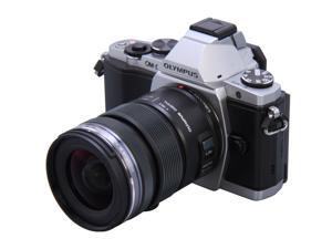 OLYMPUS OM-D E-M5 Silver 16.1 MP Live MOS Interchangeable Lens Camera with 3" OLED Touchscreen 12-50mm Lens Kit OLYMPUS OM-D E-M5 Silver 16.1 MP Live MOS Interchangeable Lens Camera with 3" OLED Touchscreen 12-50mm Lens Kit