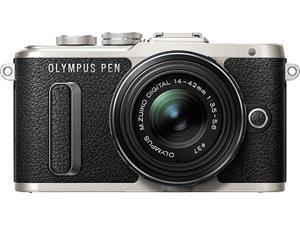 OLYMPUS V205081BU000 Black PEN E-PL8 Black Body with 14-42 IIR Black Lens OLYMPUS V205081BU000 Black PEN E-PL8 Black Body with 14-42 IIR Black Lens