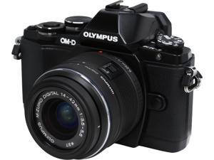 OLYMPUS OM-D E-M10 V207021BU000 Black 16.1MP 3.0" 1037K Touch LCD Digital Camera with 14-42mm 2RK Lens OLYMPUS OM-D E-M10 V207021BU000 Black 16.1MP 3.0" 1037K Touch LCD Digital Camera with 14-42mm 2RK Lens