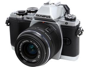 OLYMPUS OM-D E-M10 V207021SU000 Silver 16.1MP 3.0" 1037K Touch LCD Digital Camera with 14-42mm 2RK Lens OLYMPUS OM-D E-M10 V207021SU000 Silver 16.1MP 3.0" 1037K Touch LCD Digital Camera with 14-42mm 2RK Lens