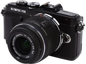 OLYMPUS PEN E-PL7 V205071BU000 Black 16.1MP 3.0" 1037K Touch LCD Micro Four Thirds Interchangeable Lens System Camera with M.Zuiko 14-42mm f3.5-5.6 II R Lens OLYMPUS PEN E-PL7 V205071BU000 Black 16.1MP 3.0" 1037K Touch LCD Micro Four Thirds Interchangeable Lens System Camera with M.Zuiko 14-42mm f3.5-5.6 II R Lens