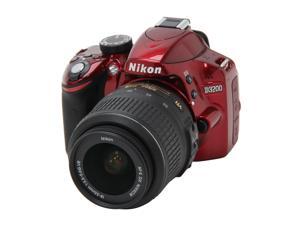 Nikon D3200 25496 Red 24.2 MP Digital SLR with 18-55mm f/3.5-5.6 AF-S DX VR NIKKOR Zoom Lens Nikon D3200 25496 Red 24.2 MP Digital SLR with 18-55mm f/3.5-5.6 AF-S DX VR NIKKOR Zoom Lens