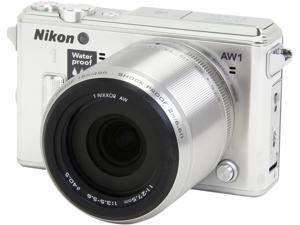 Nikon 1 AW1 27666 Silver 14.2 MP 3.0" 921K LCD Advanced Camera with 1 NIKKOR AW 11-27.5mm f/3.5-5.6 Lens Nikon 1 AW1 27666 Silver 14.2 MP 3.0" 921K LCD Advanced Camera with 1 NIKKOR AW 11-27.5mm f/3.5-5.6 Lens