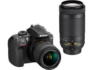 Nikon D3400 1573 DSLR Camera with 18-55mm and 70-300mm Lenses (Black) Nikon D3400 1573 DSLR Camera with 18-55mm and 70-300mm Lenses (Black)