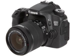 Canon EOS 70D (8469B009) Digital SLR Cameras Black 20.2 MP Digital SLR Camera with 18-55mm STM f/3.5-5.6 Lens Canon EOS 70D (8469B009) Digital SLR Cameras Black 20.2 MP Digital SLR Camera with 18-55mm STM f/3.5-5.6 Lens