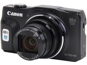 Canon PowerShot SX700 HS Black 16.1 MP 30X Optical Zoom 25mm Wide Angle Digital Camera HDTV Output Canon PowerShot SX700 HS Black 16.1 MP 30X Optical Zoom 25mm Wide Angle Digital Camera HDTV Output