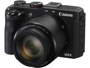 Canon PowerShot G3 X Black 20.2 MP 25X Optical Zoom Waterproof 24mm Wide Angle Digital Camera HDTV Output Canon PowerShot G3 X Black 20.2 MP 25X Optical Zoom Waterproof 24mm Wide Angle Digital Camera HDTV Output