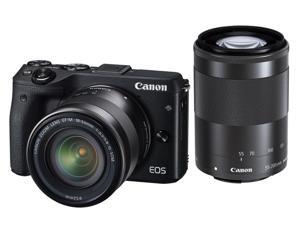 Canon EOS M3 9694B031 Black Mirrorless Digital Camera with 18-55mm and 55-200mm Lenses Canon EOS M3 9694B031 Black Mirrorless Digital Camera with 18-55mm and 55-200mm Lenses
