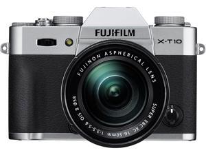 FUJIFILM X-T10 16471380 Silver 16.3 MP 3.0" 920K LCD Mirrorless Interchangeable Lens Camera with XC16-50mmF3.5-5.6 OIS II Lens FUJIFILM X-T10 16471380 Silver 16.3 MP 3.0" 920K LCD Mirrorless Interchangeable Lens Camera with XC16-50mmF3.5-5.6 OIS II Lens