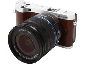 SAMSUNG NX300m EV-NX300MBSVUS Brown 20.3MP 3.31" 768K Touch LCD Smart Camera with 18-55mm Lens SAMSUNG NX300m EV-NX300MBSVUS Brown 20.3MP 3.31" 768K Touch LCD Smart Camera with 18-55mm Lens