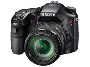 SONY a77 SLT-A77VM Black 24.3 MP Digital SLR Camera with 18-135mm Lens SONY a77 SLT-A77VM Black 24.3 MP Digital SLR Camera with 18-135mm Lens