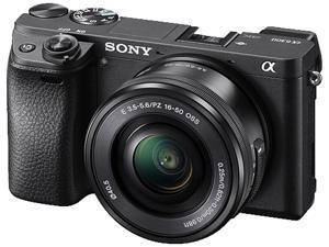 SONY Alpha a6300 ILCE-6300L Black 24.2 MP 2.95" 921.6K LCD Digital SLR Camera with 16-50 mm Power Zoom Lens SONY Alpha a6300 ILCE-6300L Black 24.2 MP 2.95" 921.6K LCD Digital SLR Camera with 16-50 mm Power Zoom Lens