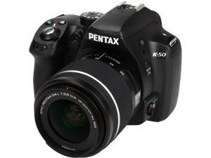 PENTAX K-50 (10894) Black 16.3 MP Digital SLR Camera with 18-55mm Lens PENTAX K-50 (10894) Black 16.3 MP Digital SLR Camera with 18-55mm Lens