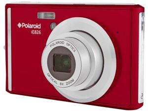 Polaroid iE826 Red 18 MP 8X Optical Zoom Digital Camera Polaroid iE826 Red 18 MP 8X Optical Zoom Digital Camera