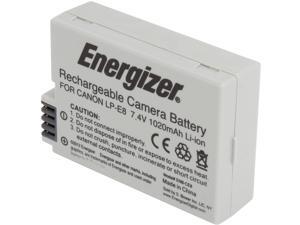 Energizer ENB-CE8 1-Pack 1020mAh Li-Ion Battery for Canon LP-E8 Energizer ENB-CE8 1-Pack 1020mAh Li-Ion Battery for Canon LP-E8