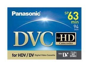 Panasonic AY-DVM63HD MiniDV Cassette (63 Minute) Panasonic AY-DVM63HD MiniDV Cassette (63 Minute)
