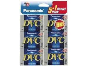 Panasonic AY-DVM60EJ6B Six-pack of 60-minute DVC (Mini DV) Tapes Panasonic AY-DVM60EJ6B Six-pack of 60-minute DVC (Mini DV) Tapes