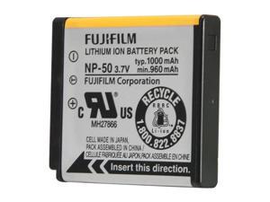 FUJIFILM NP-50 1-Pack 1000mAh Li-Ion Rechargeable Battery FUJIFILM NP-50 1-Pack 1000mAh Li-Ion Rechargeable Battery