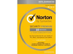 Symantec Norton Security Premium Product Key Card - 10 Device