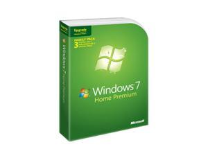Microsoft Windows 7 Family Pack/ Home Premium Upgrade - 3 PCs Microsoft Windows 7 Family Pack/ Home Premium Upgrade - 3 PCs